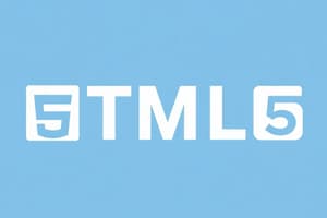 Introduction à HTML5 et XHTML5