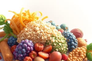 Glucides et Fibres Alimentaires