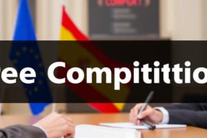 Spanish Constitution Article 38: Free Competition