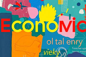 Economic and Business Terms Quiz