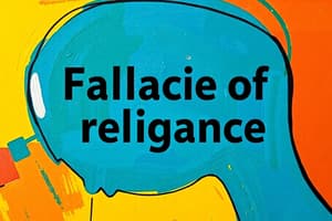 Fallacies of Relevance Quiz