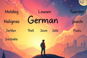 German Vocabulary: Days and Greetings