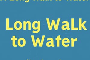 A Long Walk to Water Chapters 1-4 Flashcards