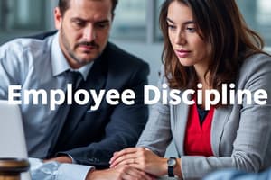 Employee Discipline Procedures Quiz