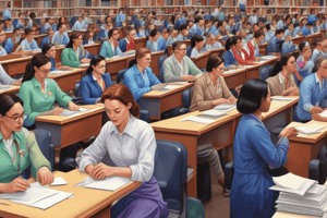 Clerical Work and Gender Segregation Quiz