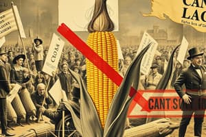 Anti Corn Law League Flashcards