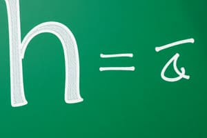 Summation in Function h(τ)