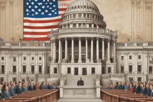 US Federal Government and Separation of Powers