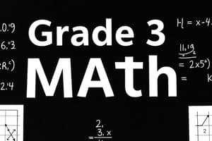 Grade 3 Math Test Analysis 2015-2024