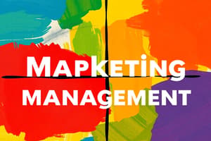 Marketingmanagement en Strategie