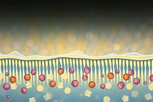 Molecular Transport: Cell Membranes and Diffusion