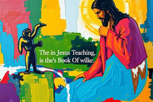 Teachings of Jesus in Luke