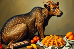 Food and Animal Origins Quiz