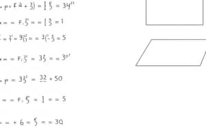 Geometry Formulas Quiz