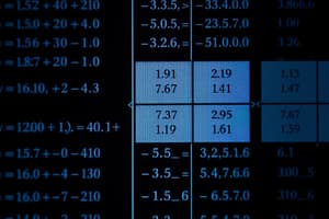 Regression Analysis Overview Quiz