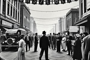 The Roaring Twenties and The Great Depression