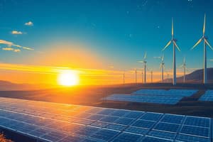 Introduction to Renewable Energy Concepts