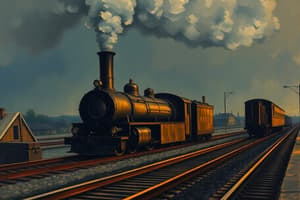 Railroads and Industrial Growth Quiz