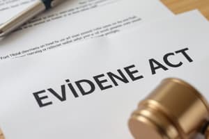 Canadian Evidence Act: Document Admissibility