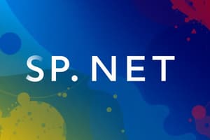 Overview of ASP.NET Framework