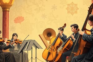 Orchestral Instrument Sections Quiz