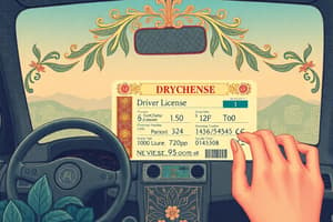 Driver's License Regulations