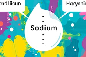 Managing Sodium Imbalances and Fluid Volume