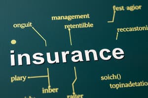 Insurance Concepts Quiz