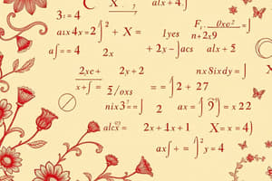 Algebra 1: Fundamental Concepts and Linear Equations