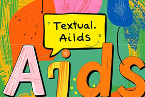 Textual and Graphic Aids in Communication