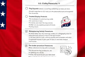 U.S. Flag Etiquette and Display Procedures