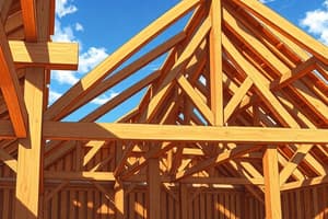 Wood Truss Specifications Quiz