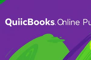 QuickBooks Online Plus Features Flashcards