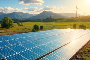 Solar Photovoltaic & Geothermal Systems Quiz