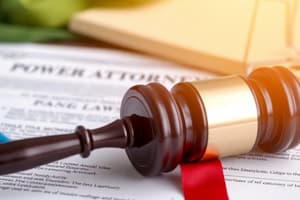 Notarial Certificate for Power of Attorney