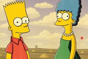 Bart and Lisa Simpson Comparison Flashcards