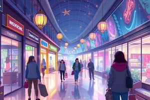 Shopping Mall Scene Description Quiz