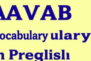 ASVAB Skilled Technical Vocabulary