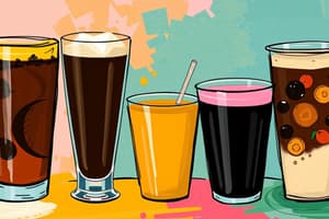 Beverage Types and Components Quiz