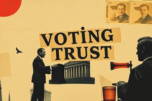 Voting Trusts in Corporate Finance