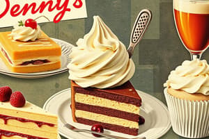 Denny's Desserts Flashcards