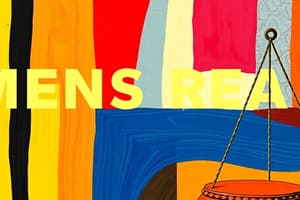 Model Penal Code: State of Mind (Mens Rea)