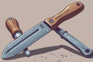 Hand Tools and File Types Quiz