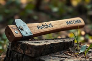 Hatchet Key Terms and Concepts