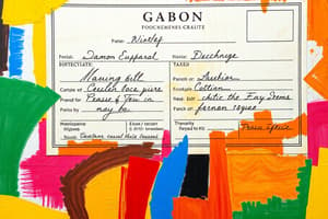 Gabon Birth Certificate Details Quiz