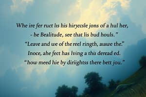 Beatitudes Quiz