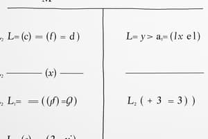 Logical Equivalence and De Morgan's Laws