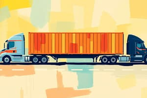 Indian Logistics Sector Overview