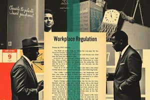 Union Work Rules and Regulations Quiz