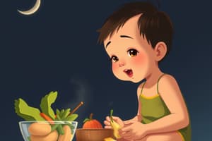 Child Growth and Eating Habits Quiz